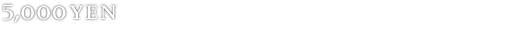 5,000yen(including tax and admission only) N.B. Food and beverages must be purchased separately at the venue
