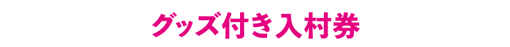 グッズ付き映画村入村券